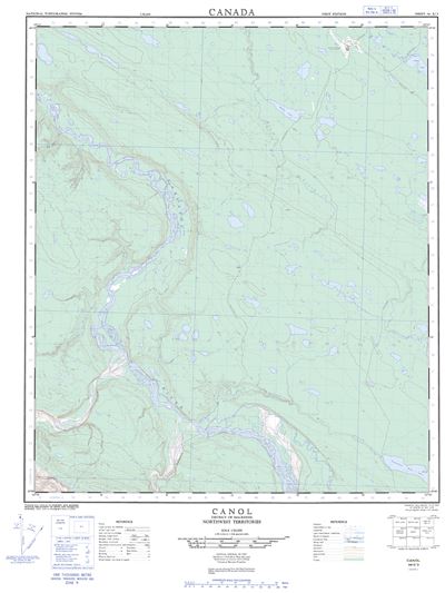 096E03 - CANOL - Topographic Map