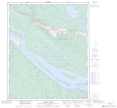 096E06 - OSCAR LAKE - Topographic Map