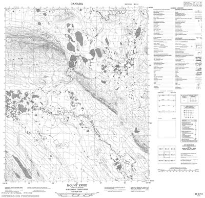 096E13 - MOUNT EFFIE - Topographic Map
