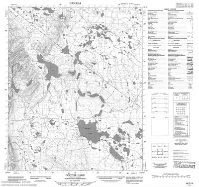 096E16 - DOCTOR LAKE - Topographic Map