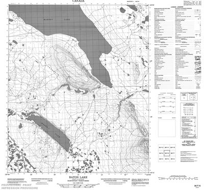096F06 - BATON LAKE - Topographic Map