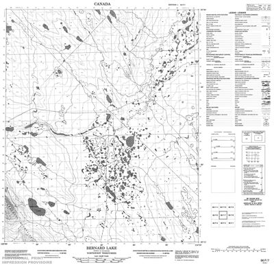 096F07 - BERNARD LAKE - Topographic Map