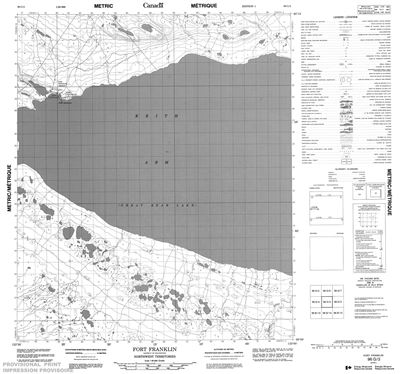 096G03 - FORT FRANKLIN - Topographic Map
