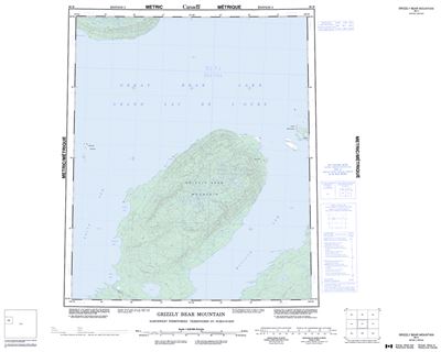 096H - GRIZZLY BEAR MOUNTAIN - Topographic Map