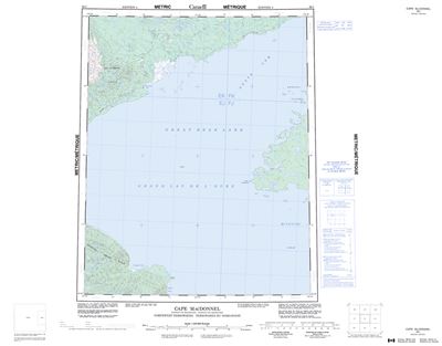 096I - CAPE MACDONNEL - Topographic Map