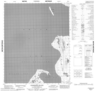 096K02 - CROSSWISE ISLAND - Topographic Map