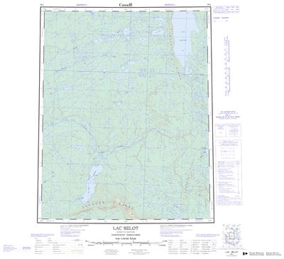 096L - LAC BELOT - Topographic Map
