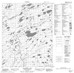 096L12 - TCHANETA LAKE - Topographic Map