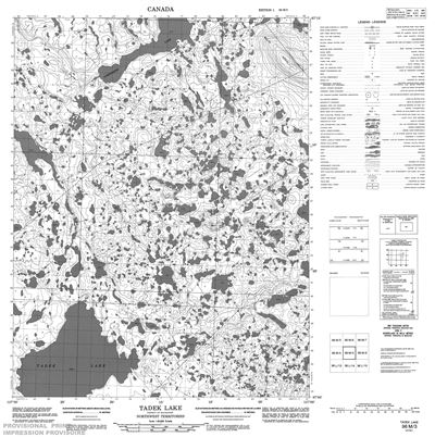 096M03 - TADEK LAKE - Topographic Map