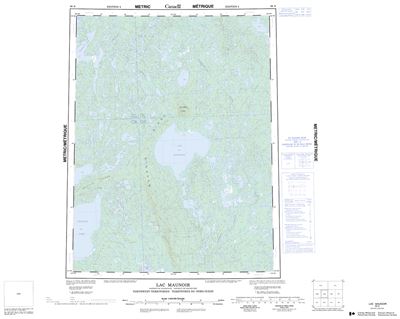 096N - LAC MAUNOIR - Topographic Map