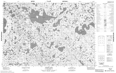 097B10 - GRANET LAKE - Topographic Map