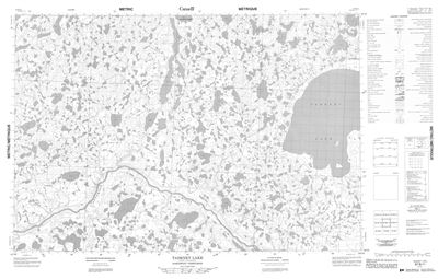 097B11 - TADENET LAKE - Topographic Map