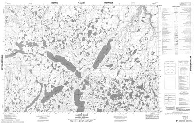 097B14 - SADENE LAKE - Topographic Map