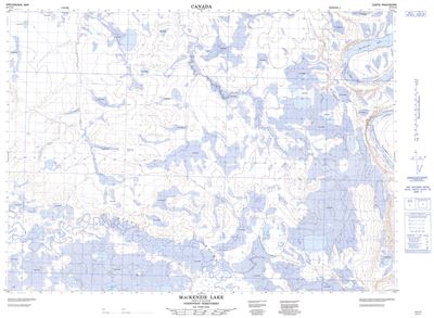 097C13 - MACKENZIE LAKE - Topographic Map