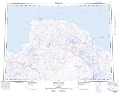 097D - BROCK RIVER - Topographic Map