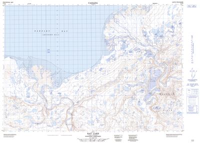 097D05 - RAT LAKE - Topographic Map