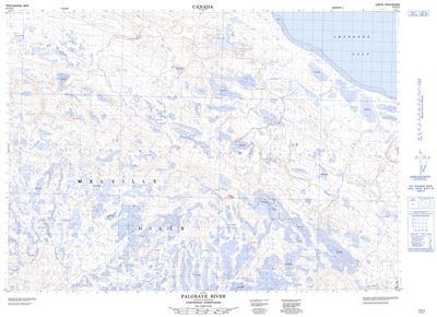 097D10 - PALGRAVE RIVER - Topographic Map