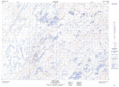 097D11 - FISH LAKE - Topographic Map