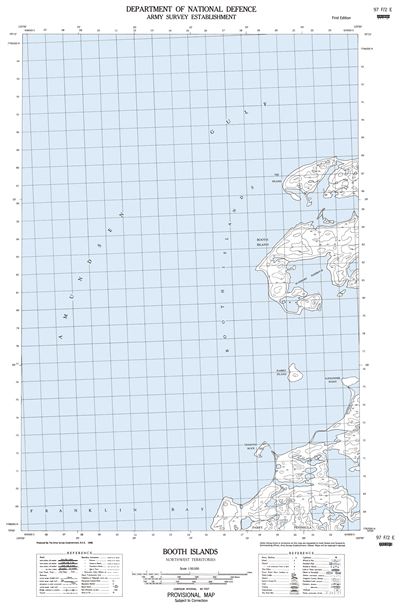 097F02E - BOOTH ISLANDS - Topographic Map