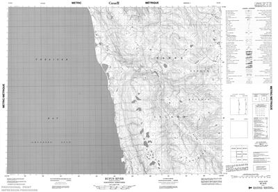 097H05 - RUFUS RIVER - Topographic Map