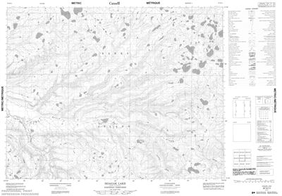 097H11 - HOAGAK LAKE - Topographic Map