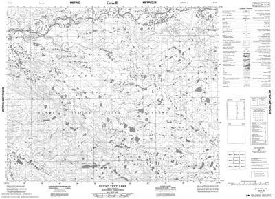 098A05 - BURNT TENT LAKE - Topographic Map