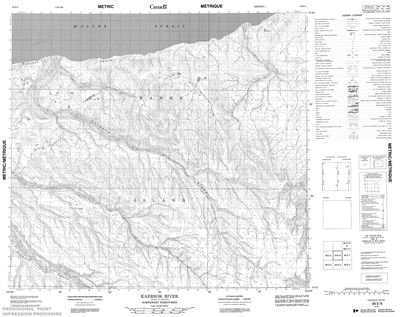 098E06 - KAERSOK RIVER - Topographic Map