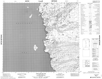 098F01 - PHILLIPS ISLAND - Topographic Map