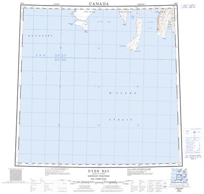 098H - DYER BAY - Topographic Map