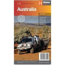 Australia Hema Travel & Road Map is a beautiful fold out map of Australia showing country's major roads and highways, outback fuel stops, distances, national parks, and railways. on the reverse side it shows road maps of capital cities of Adelaide, Brisba