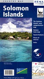 Solomon Islands Travel Map. This map has nice detail of all the islands on the main map. The inset of Guadalcanal Island is at 1:500,000 scale. The map overall is very good and easy to read. Explore this part of the Pacific like never before.