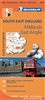 SE England - The Midlands & East Anglia travel road map. MICHELIN South East England, The Midlands, East Anglia Regional Map scale 1:400,000 will provide you with an extensive coverage of primary, secondary and scenic routes for this region. In addition t