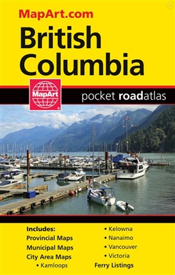 British Columbia Pocket Road Atlas. This convenient, quick-reference atlas is completely revised. Easy-to-read maps including highway, regional, provincial and city maps. Packs lots of information and still easily fits into a purse or pocket. Features inc