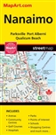 Nanaimo & Area Detailed Street Map. Includes city maps of Chemainus, Courtenay, Comox, Campbell River, Ladysmith, Lantzville, Parksville, Port Alberni, Qualicum Beach and Nanaimo. Features include a regional map, ferry information, parks, golf courses, po