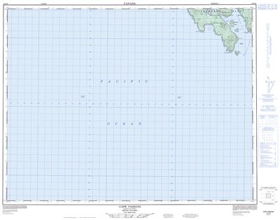 102I08 - CAPE PARKINS - Topographic Map