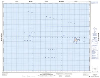 102I14 - TRIANGLE ISLAND - Topographic Map