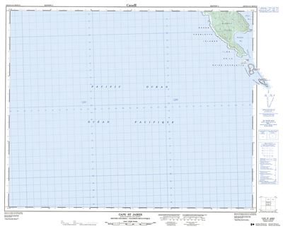 102O14 - CAPE ST. JAMES - Topographic Map