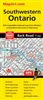 SW Ontario travel & road map. GPS Compatible Highly detailed map of the complete regional road network for South Western Ontario, coverage from Windsor to Guelph to Tobermory and includes Manatoulin Island. This map comes folded.