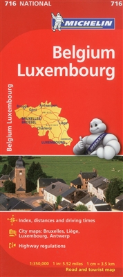 MICHELIN Belgium and Luxembourg travel and road map will give you an overall picture of your journey thanks to its clear and accurate mapping. Visit places such as Brussels, Luxembourg, Liege Antwerp, Gent an more. This will help you easily plan your safe