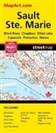 Sault Ste. Marie Ontario Travel & Road Map. Includes the communities of Blind River, Chapleau, Elliot Lake, Espanola, Sault Ste. Marie, Sault Ste. Marie (USA) Thessalon, Wawa. Also Includes downtown Sault Ste. Marie Map & Regional Map. Folded maps have be