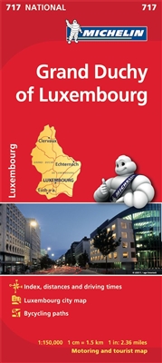 Grand Duchy of Luxembourg travel map. Updated regularly, MICHELIN National Map Grand Duchy of Luxembourg will give you an overall picture of your journey thanks to its clear and accurate mapping scale 1:150,000. Our map will help you easily plan your safe