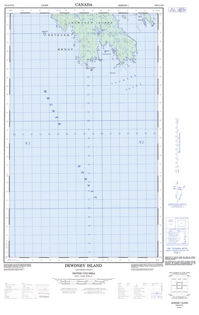 103A13E - DEWDNEY ISLAND - Topographic Map