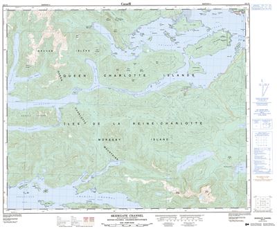 103F01 - SKIDEGATE CHANNEL - Topographic Map