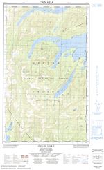 103F10E - AWUN LAKE - Topographic Map