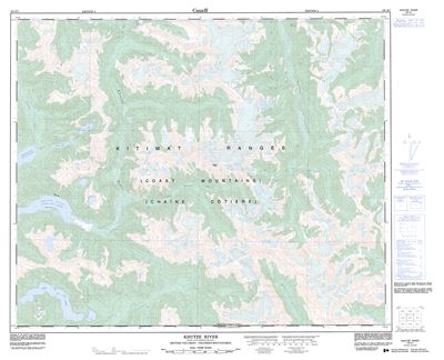 103H01 - KHUTZE RIVER - Topographic Map