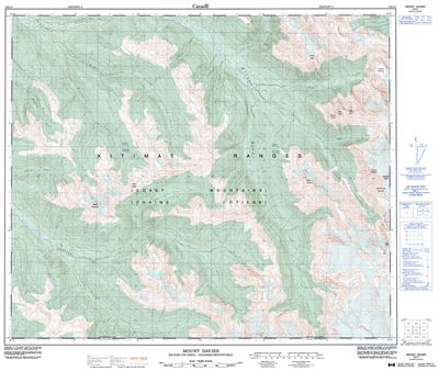 103I01 - MOUNT DAVIES - Topographic Map