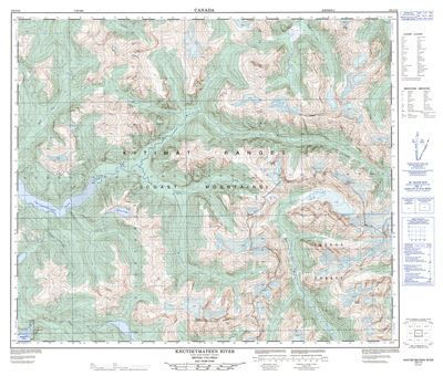 103I12 - KHUTZEYMATEEN RIVER - Topographic Map