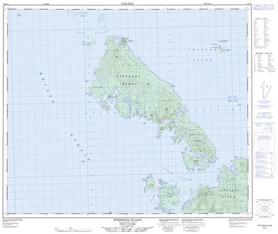 103J02 - STEPHENS ISLAND - Topographic Map