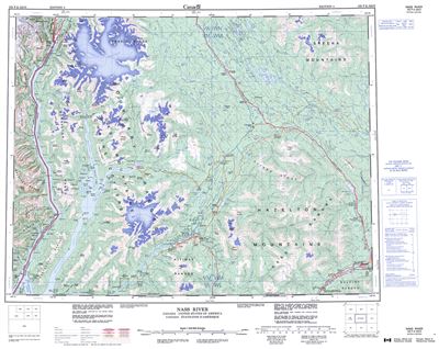 103P - NASS RIVER - Topographic Map