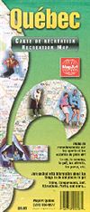 Quebec Canada Recreation Map .A road map PLUS! This great looking map shows all the usual detail of a road map plus an index of golf courses, ski hills, campgrounds, and other attractions.